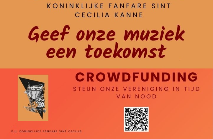 Steun de Koninklijke fanfare Sint Cecilia Kanne! 